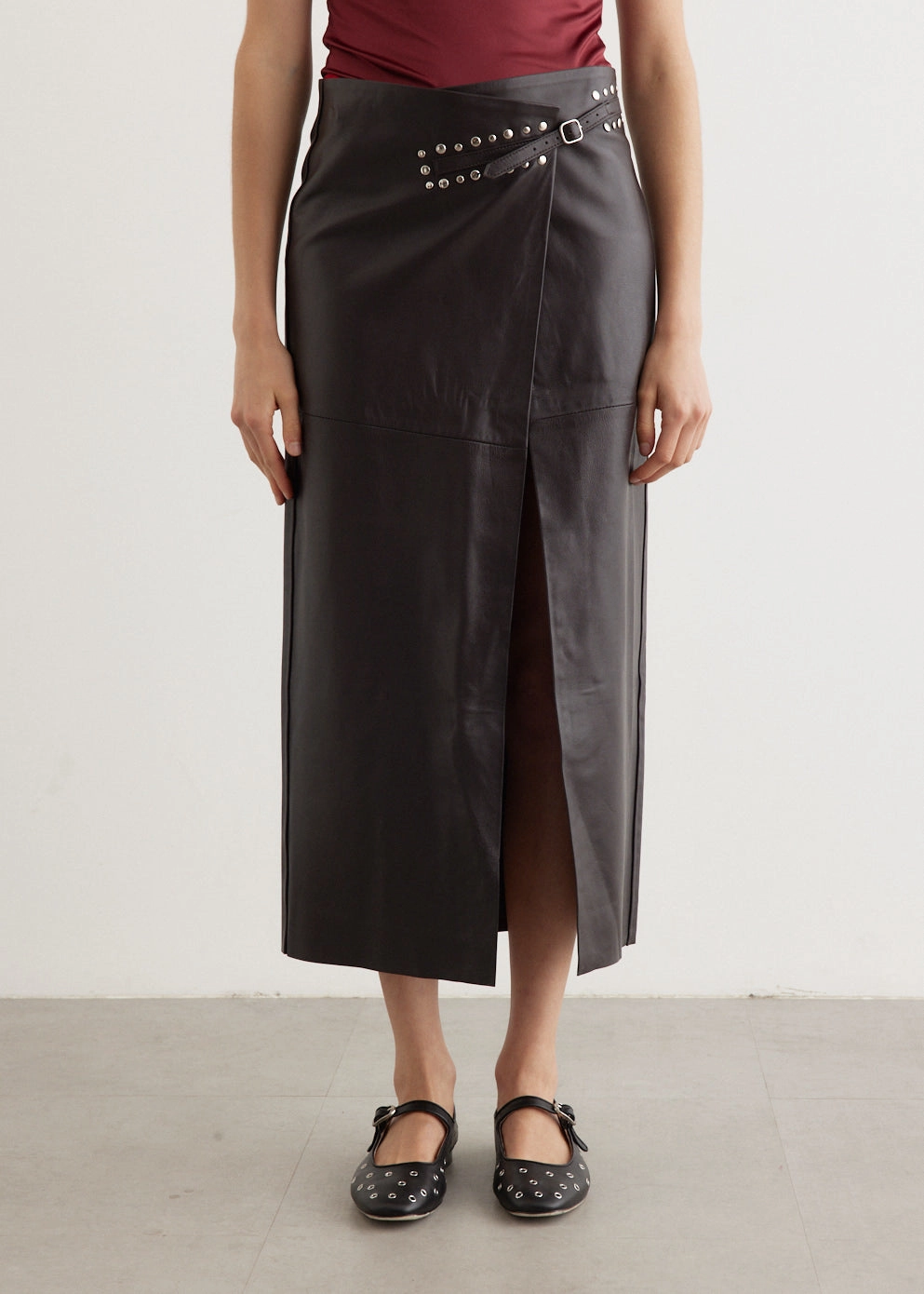 Paula Midi Skirt Laidback Style Smooth Finish
