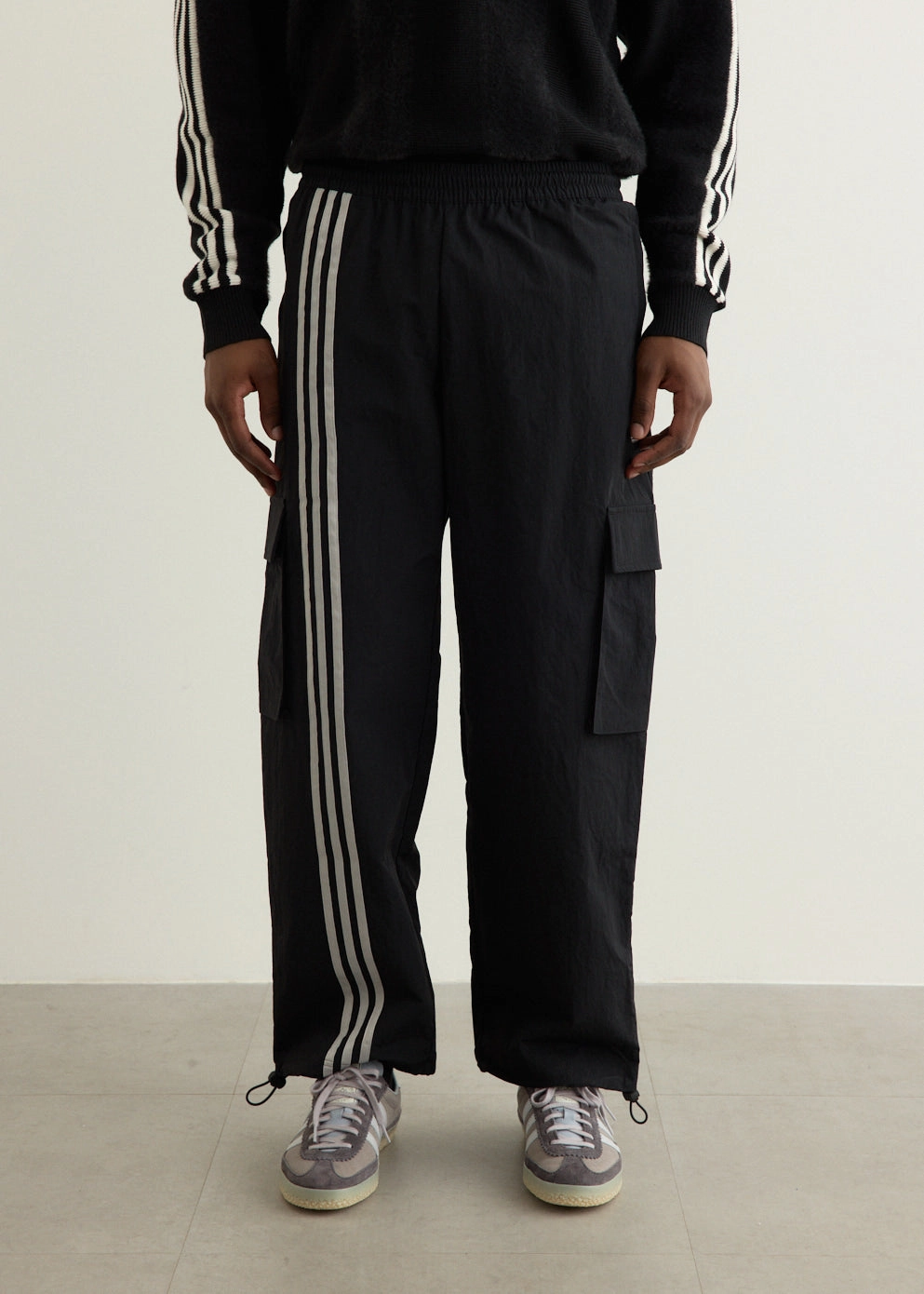 Dressy look Light support Front Stripe Cargo Pants