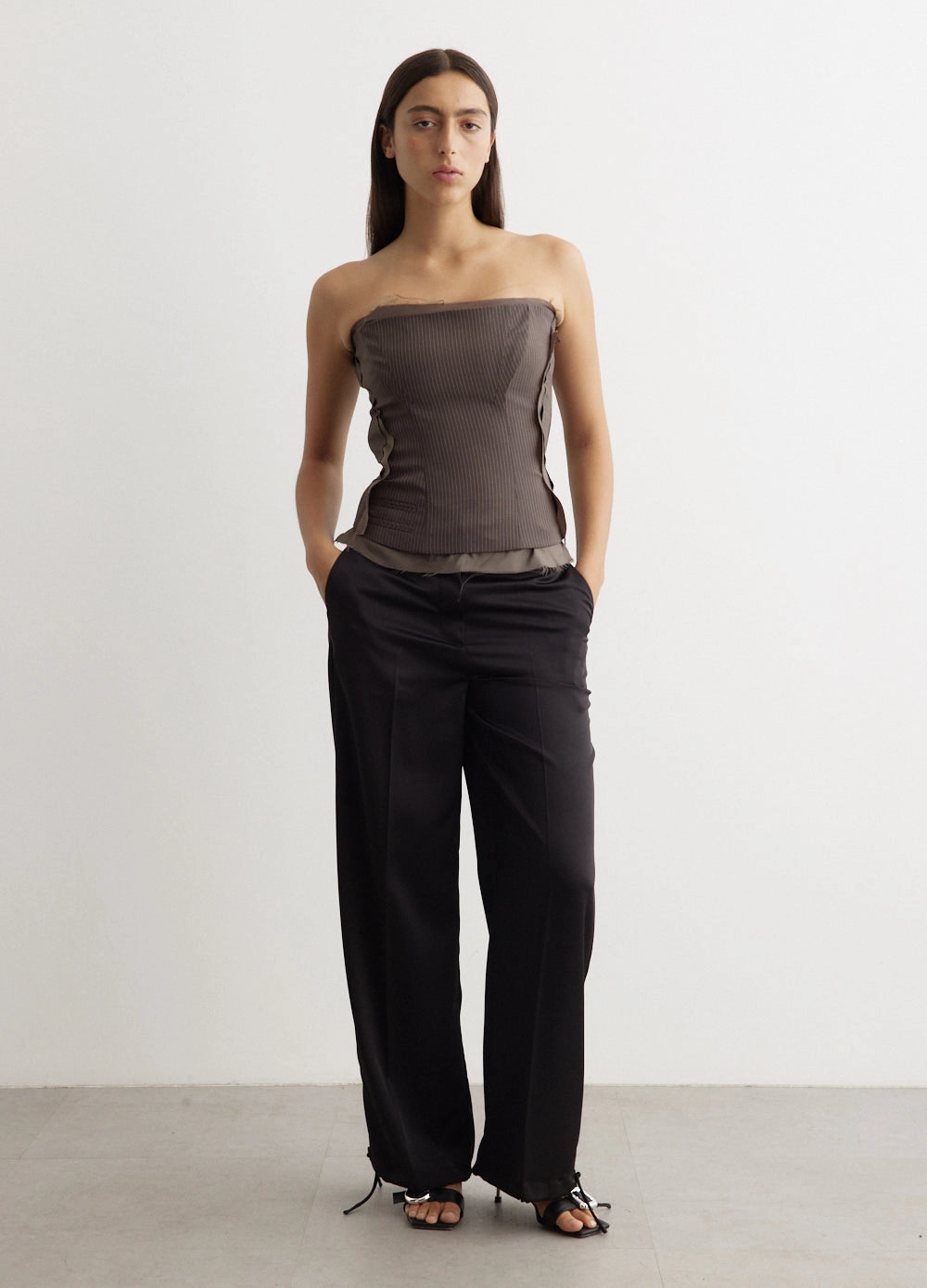 Quick Fit Wear Laser cut Persist Satin Pants