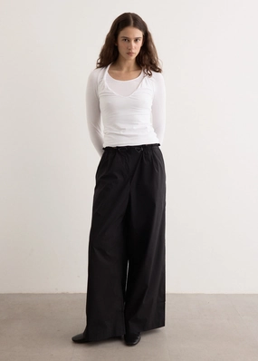 Petit Paperbag Waist Pants Casual Chic Look