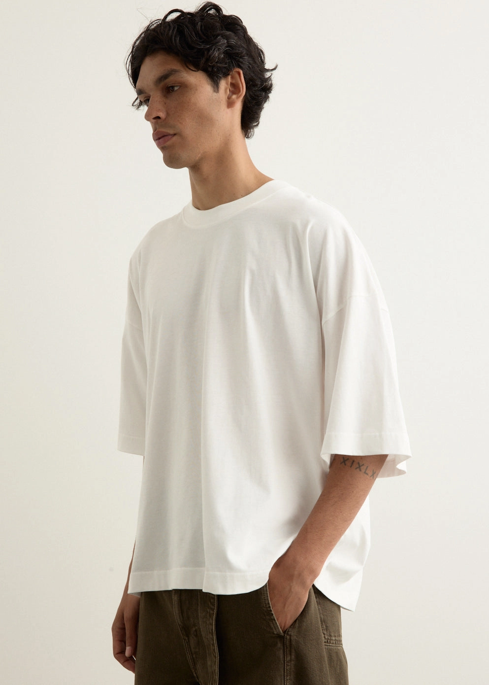 Piu Short Sleeve T-Shirt dry cleanable Flexible Collar