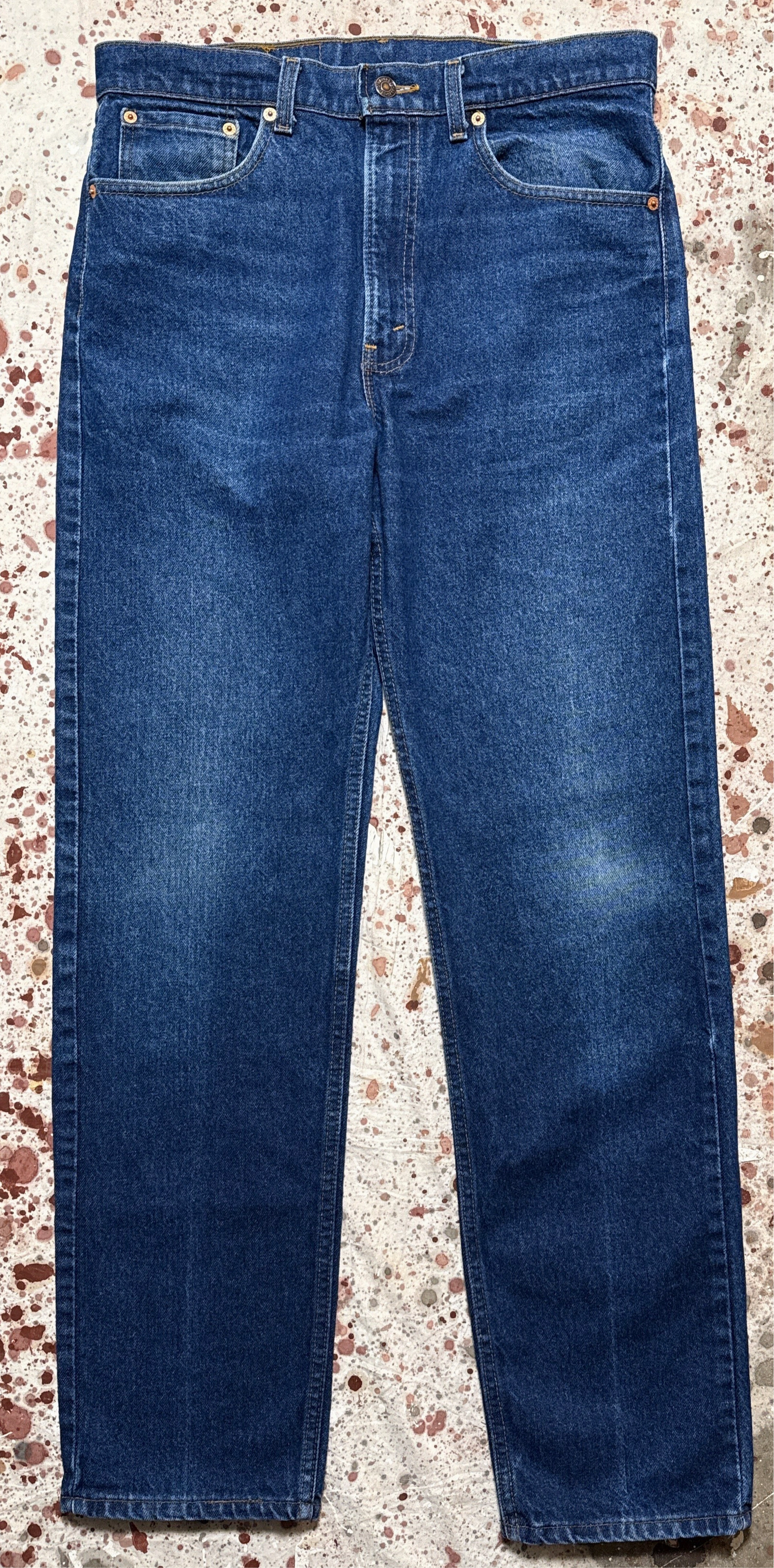 Vintage USA made Levi??s 505, Dark Wash, Denim Jeans (JYJ0625-470) High Quality Bold Look Summer Vibes