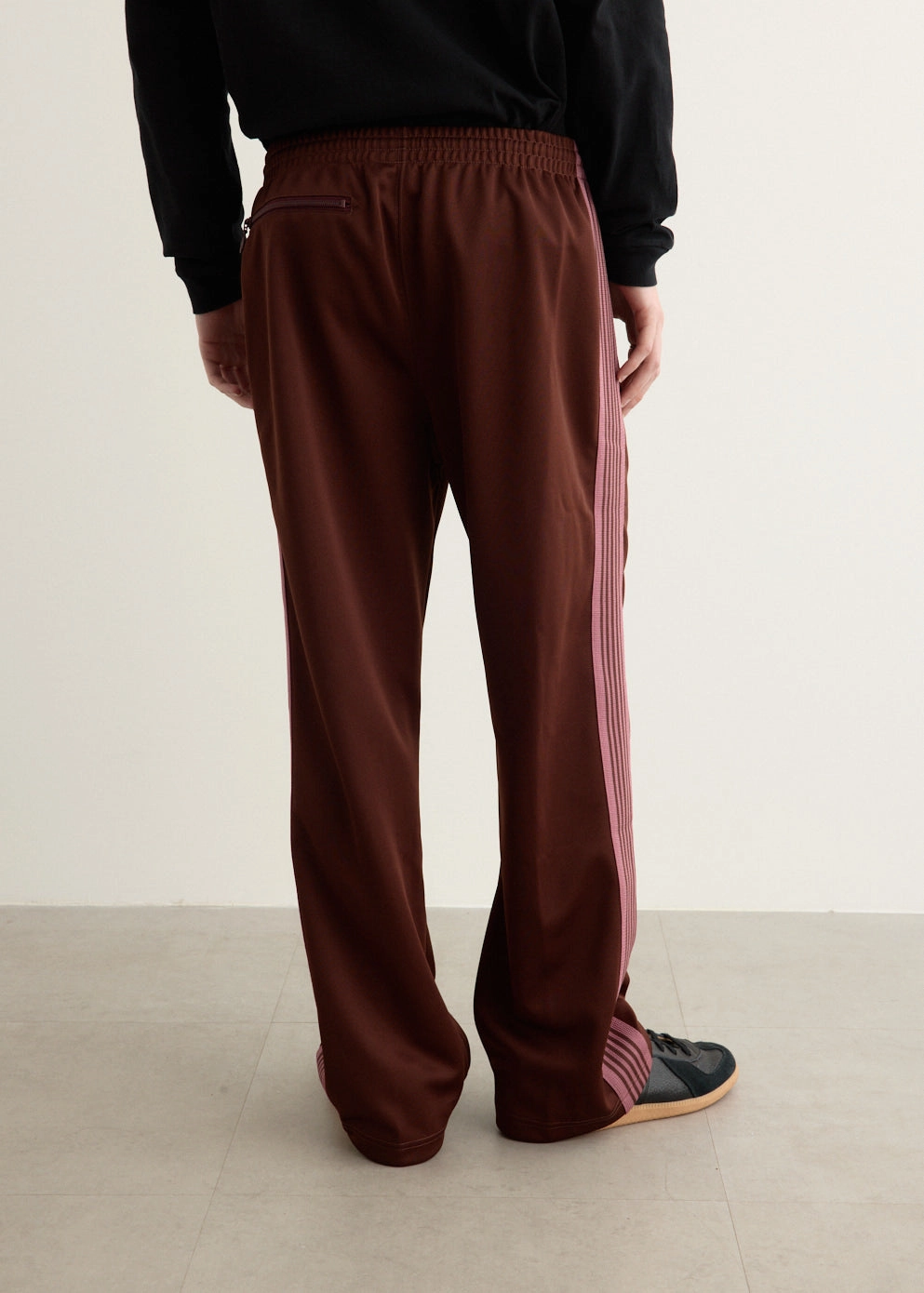 Office Friendly Slim Profile Poly Smooth Track Pants