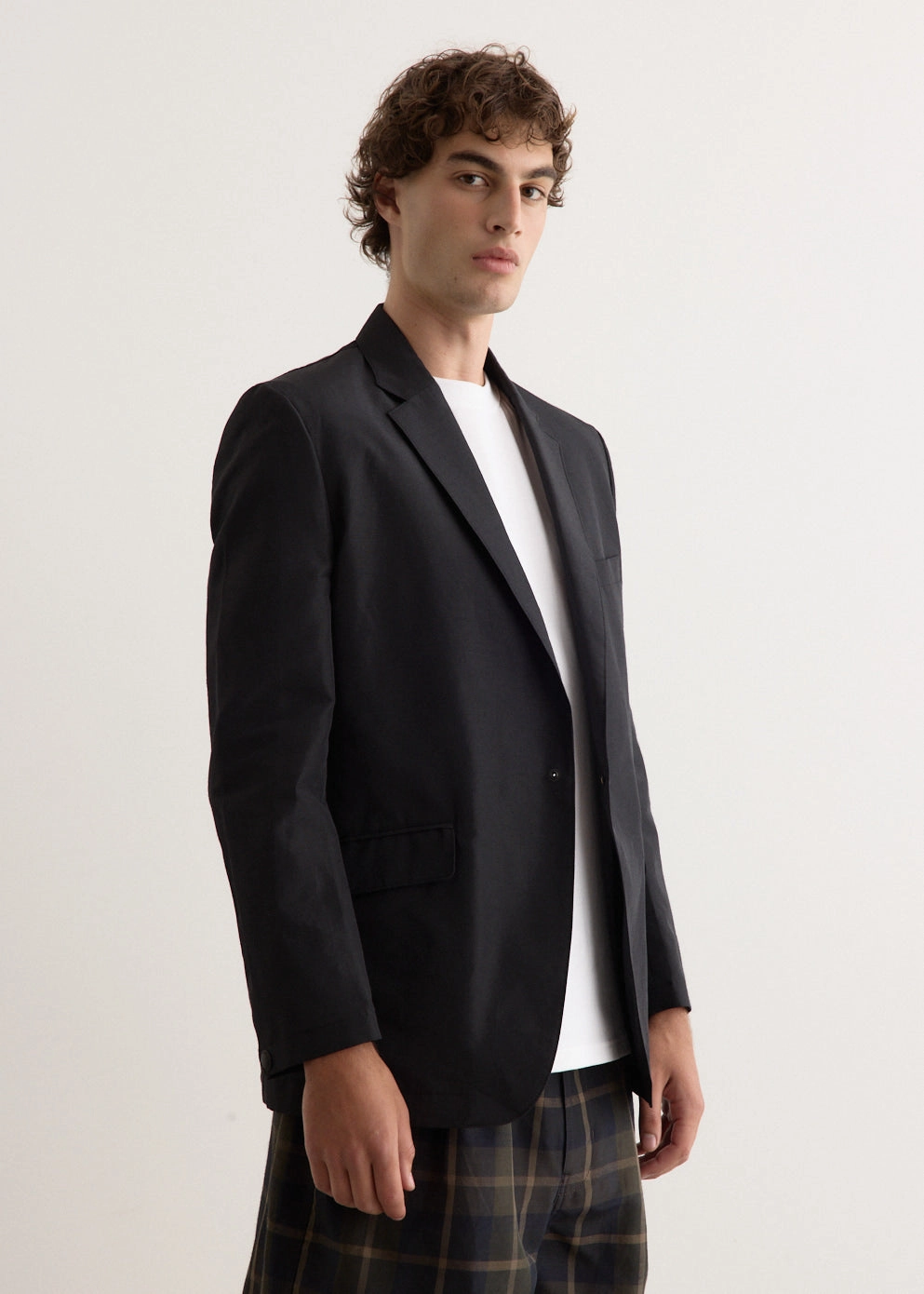 High Tensile Reinforcement Wind Resistant Coating Polyester Ramie Poplin Tailored Jacket