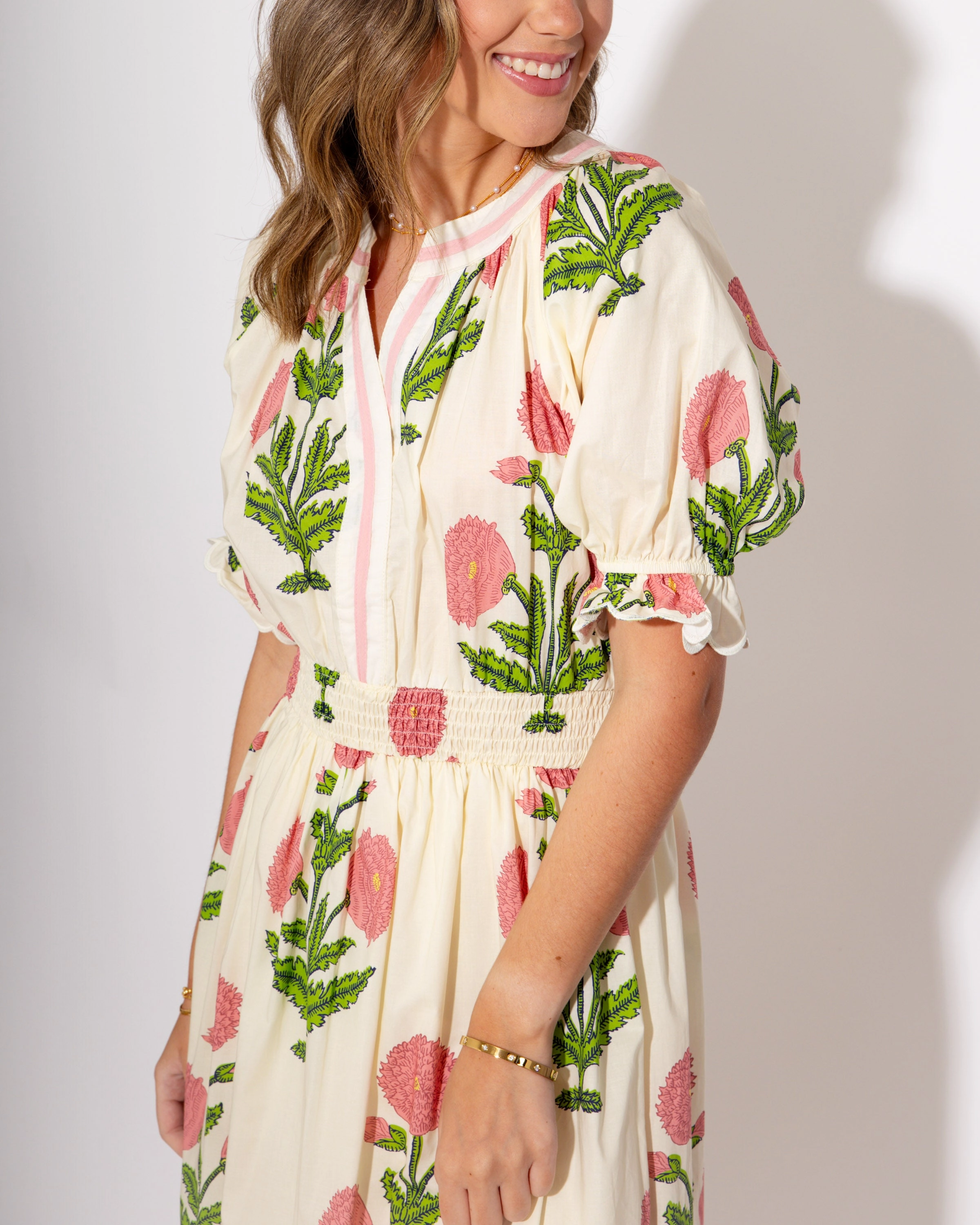 In Full Bloom Midi Dress Lux Look