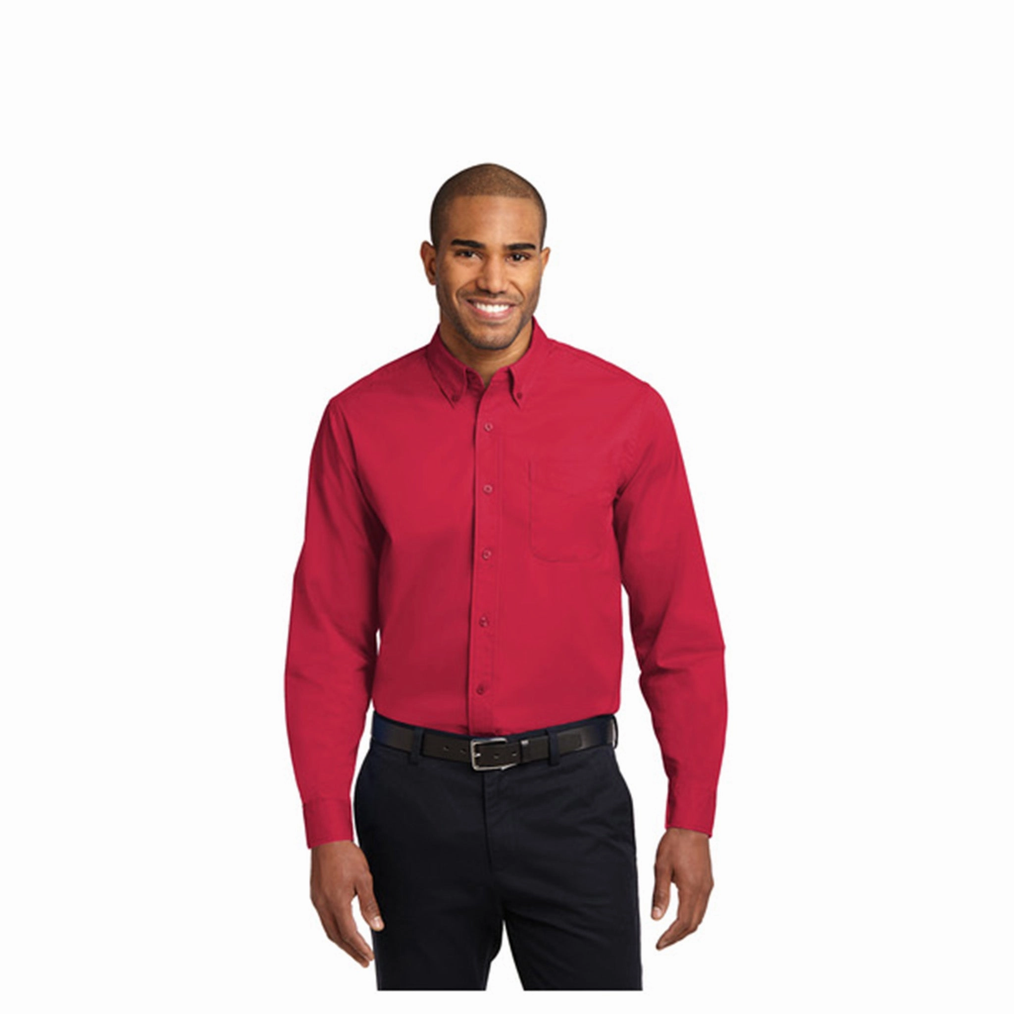 Casual Vibe Thermal regulation Port Authority Men's Solid Red Shirt