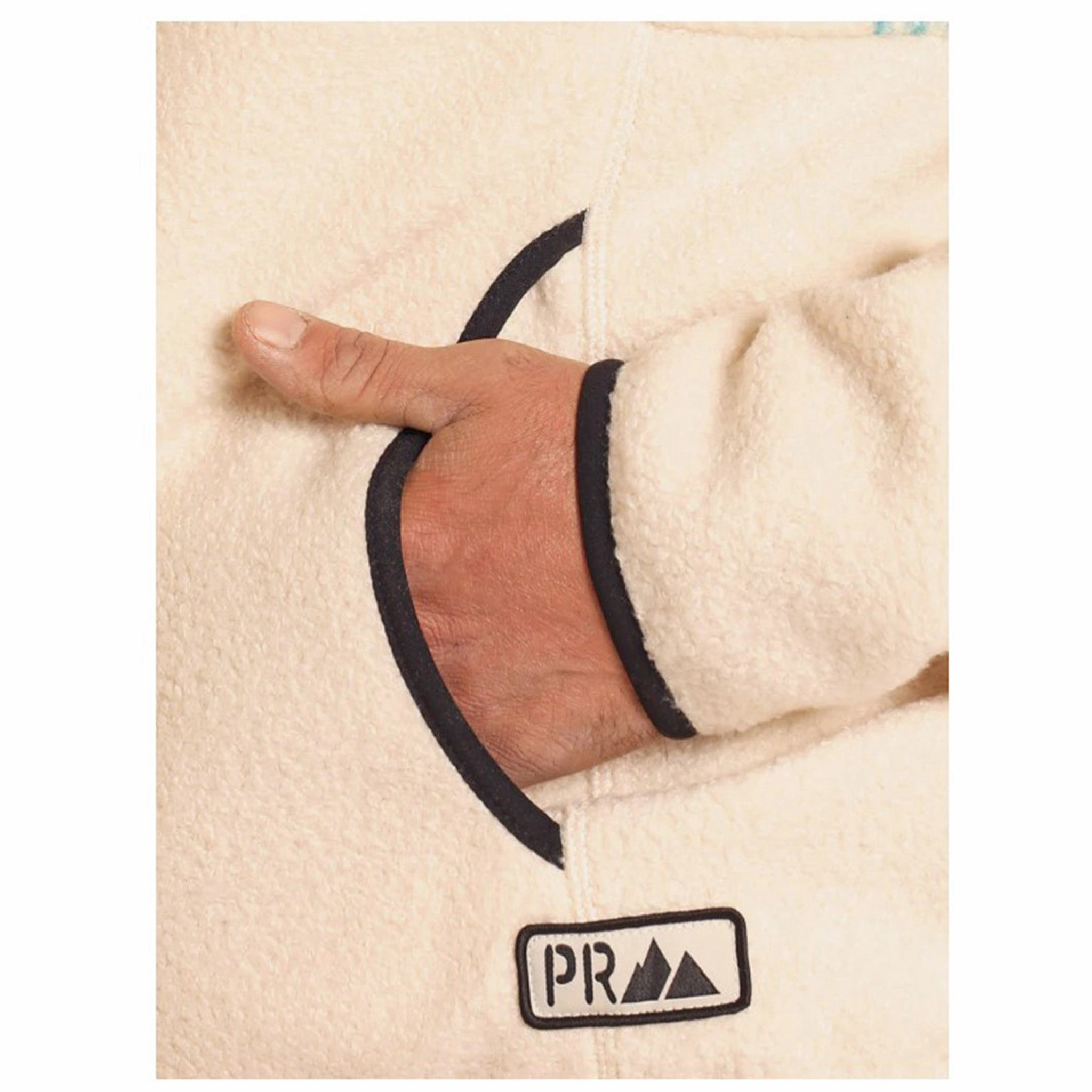 Powder River Men's Dark Brown Berber Pullover Compression Packability Oversized style