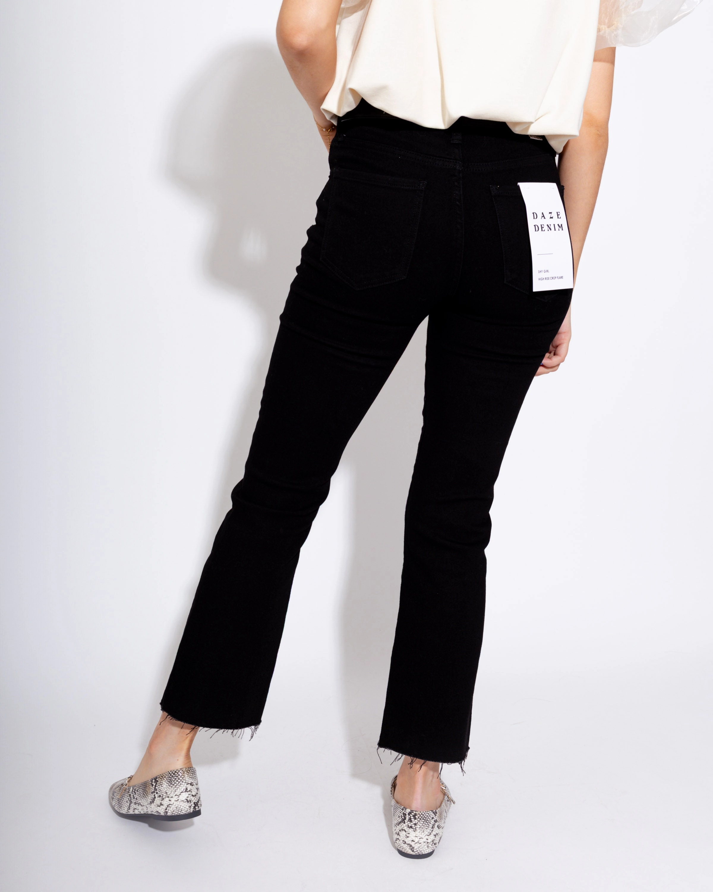 Comfy Choice Street Vibe Shy Girl High Rise Frayed Jeans In After Party