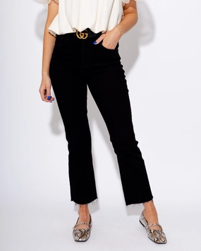 Contemporary Waistband Shy Girl High Rise Frayed Jeans In After Party