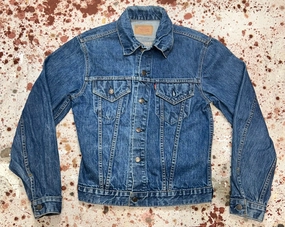 Vintage USA Levi "E" 2 Pocket Trucker Jacket (JYJ1124-367) Pattern Print