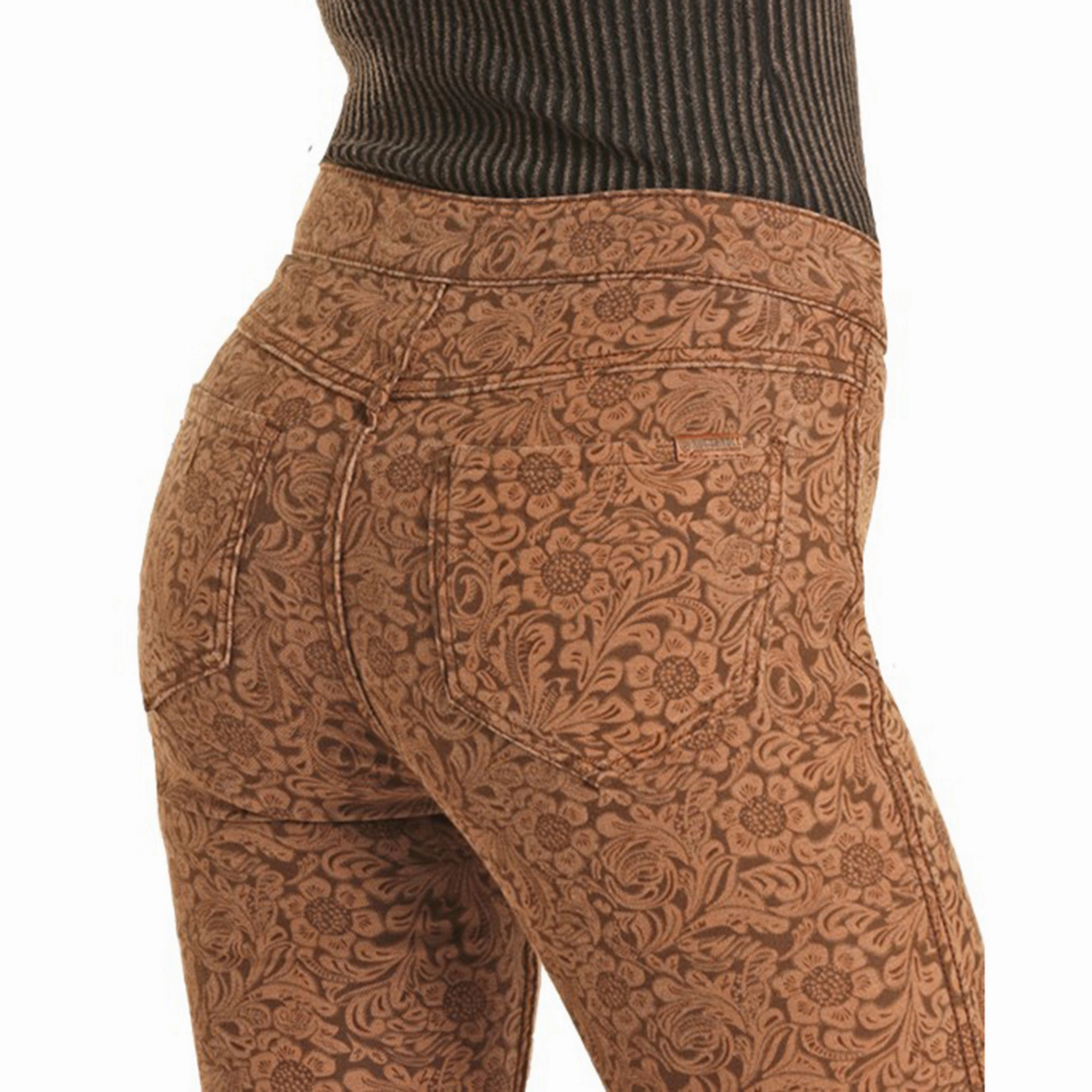 Unisex Outfit Fashion friendly Rock & Roll Denim Women's Brown Reversible Flares