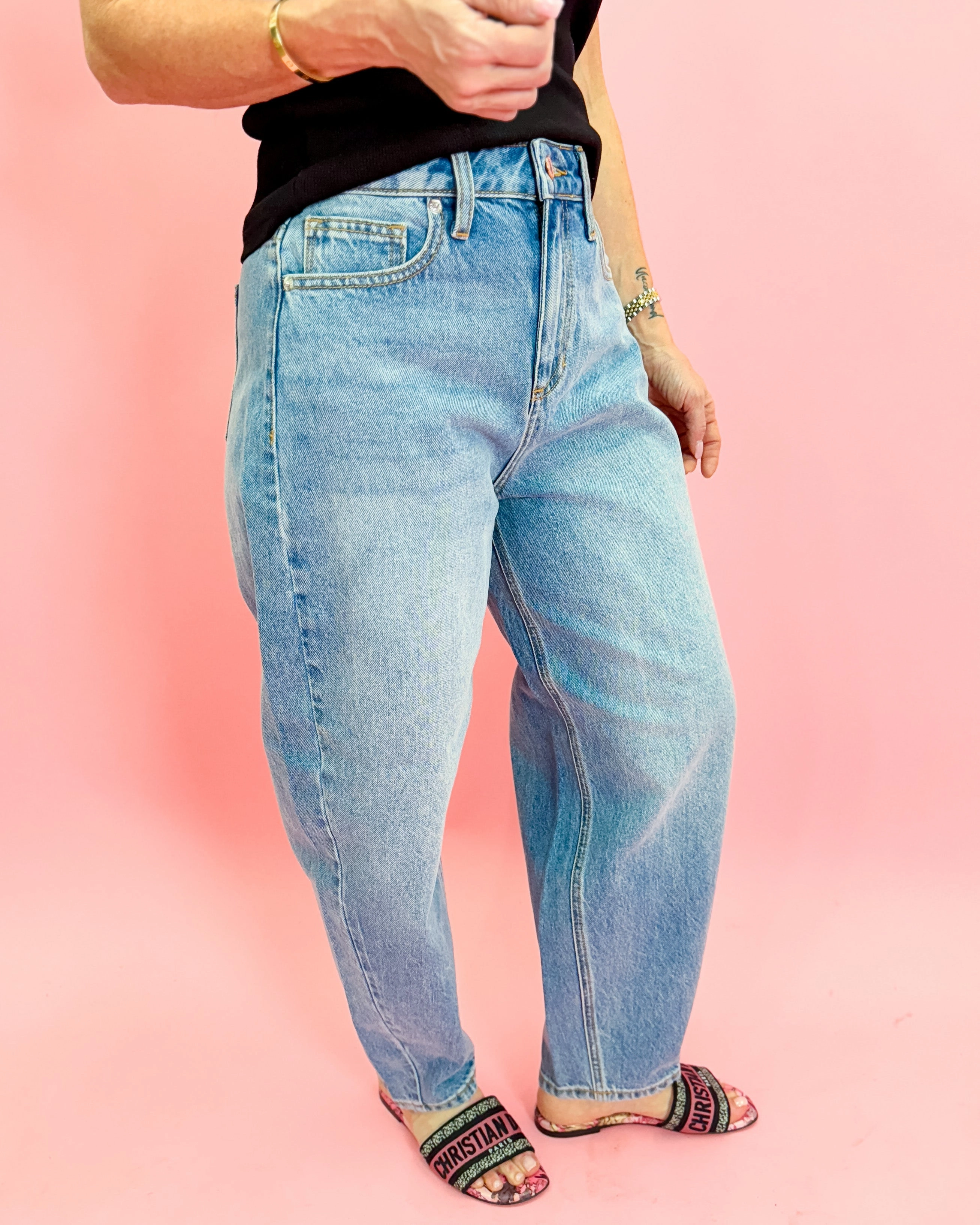 High Rise Barrel Medium Vintage Jeans Utility Style