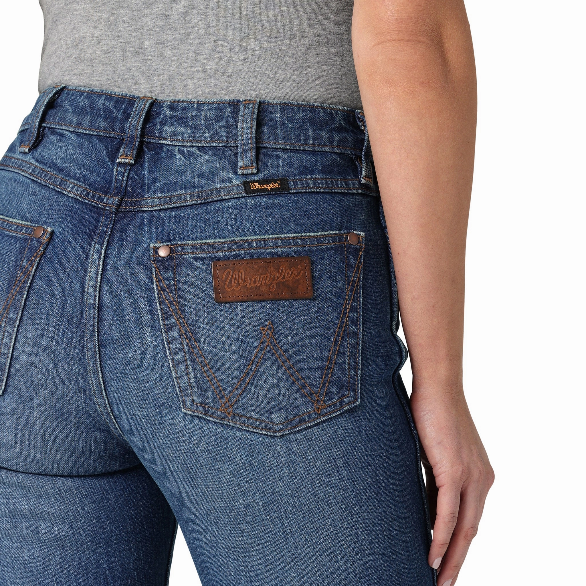 Wrangler Women's Elizabeth High Rise Trouser Jeans Morning Ready