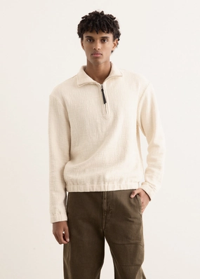 Casual Comfort Textured Cotton Pullover