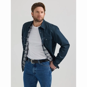 Wrangler Flannel Lined Work Shirt Active Wear Lightweight Material