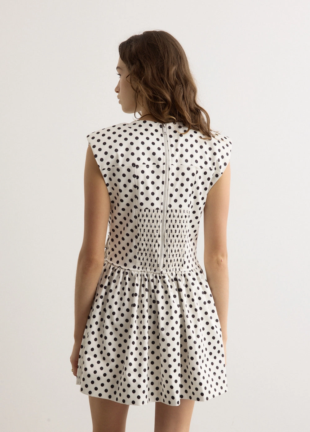 Beauty Feel Printed Double Satin Corset Mini Dress