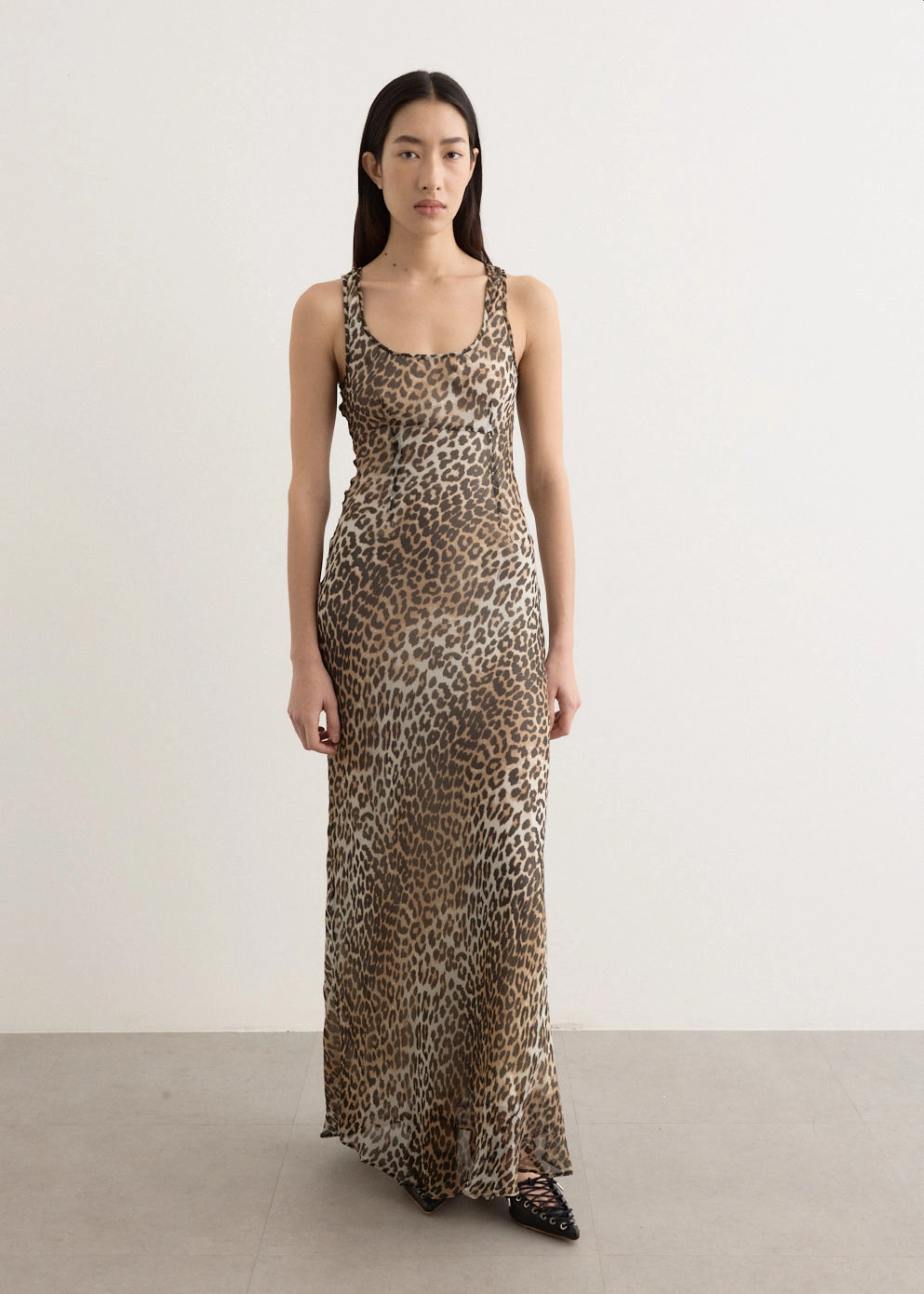 Urban Ready Body Safe Printed Viscose Chiffon Maxi Dress