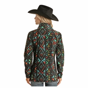 Powder River Women's Aztec Fleece Jacket Seamless Technology