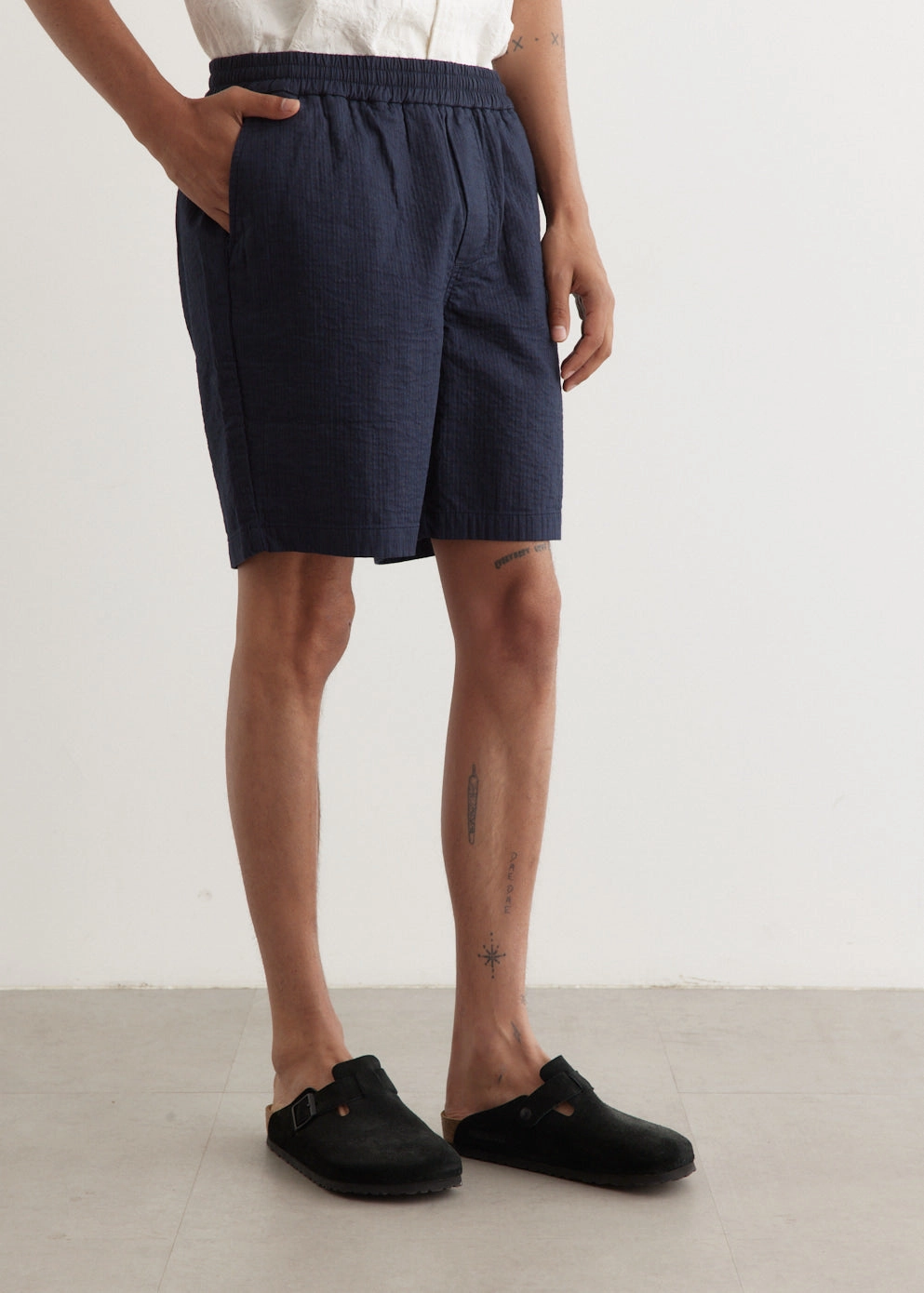 Light Motion Breathable Performance Fit Textured Smokestack Shorts