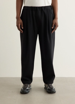 Wool Jersey Two Tuck Pants Casual Flex Shape Flex