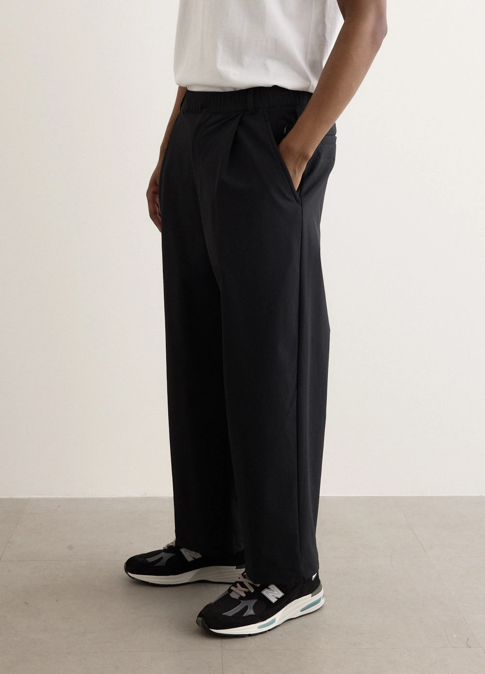 NB Grey Wide Pants FadeResistantTreatment