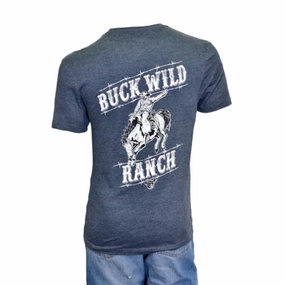 Fashion Forward Design Cowboy Hardware Men's Buck Wild Ranch Tee