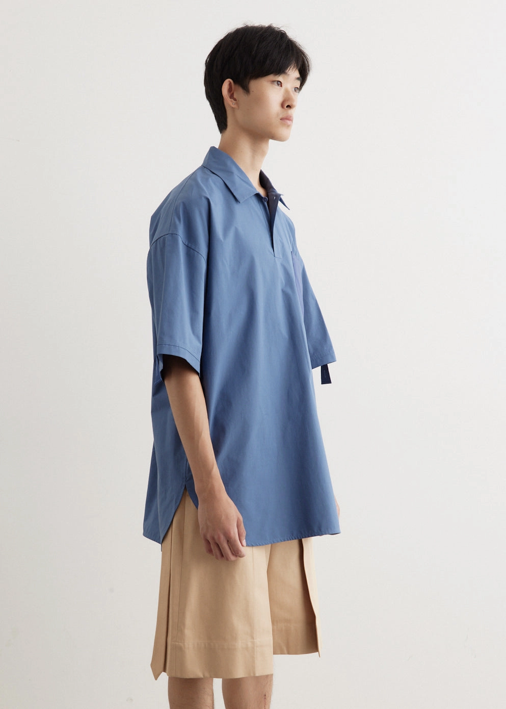 elegant design Quilted Pocket Polo Top