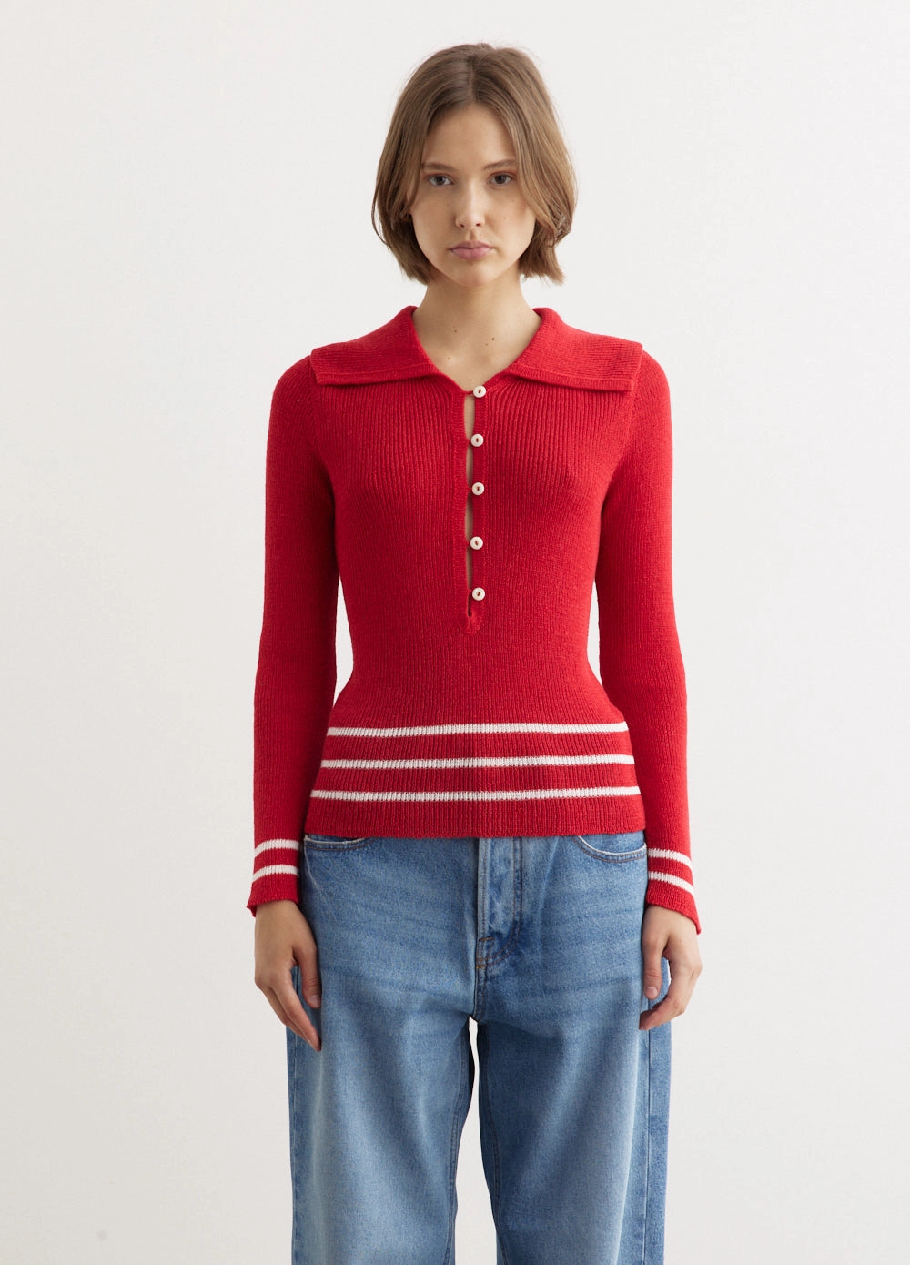 Comfortable Design Quincy Stripe Polo