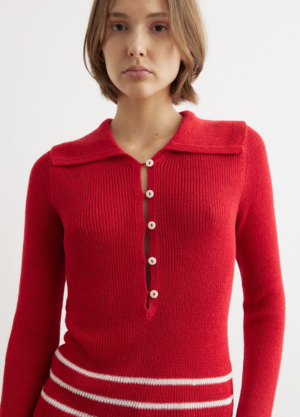 UV Protective Coating Quincy Stripe Polo