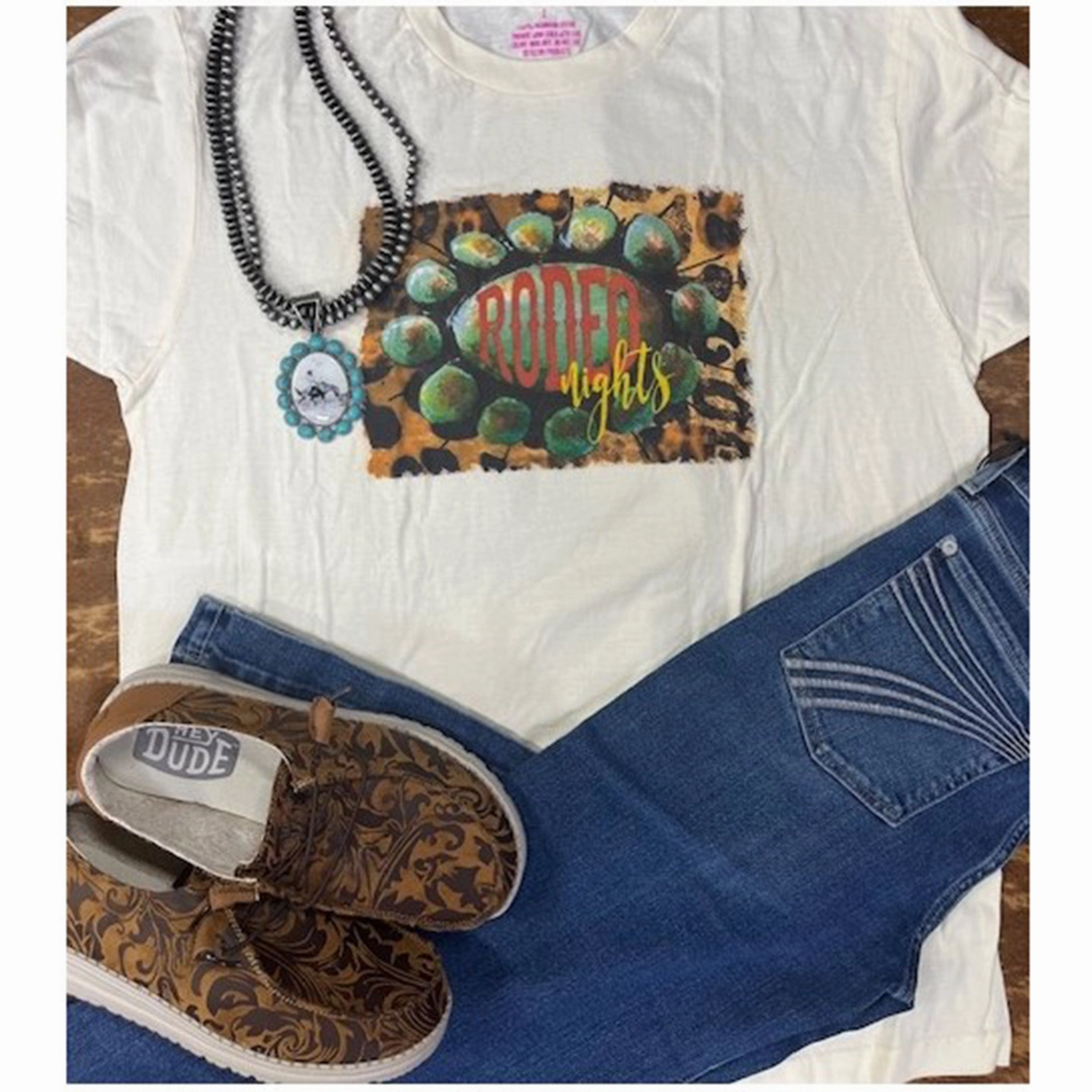 Elasticated Trim Raisin' Arrows Women's Rodeo Nights Tee