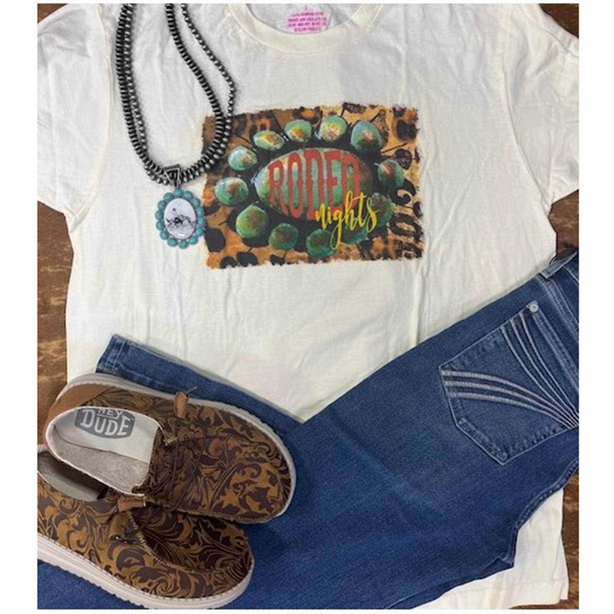 Built In Odor Control Seamless construction Raisin' Arrows Women's Rodeo Nights Tee