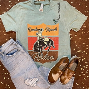 Convertible Design Ranch Swag Cowboy Ranch Rodeo Tee