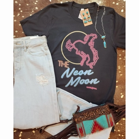 Durable Reinforced Elbows Ranch Swag Neon Moon Tee