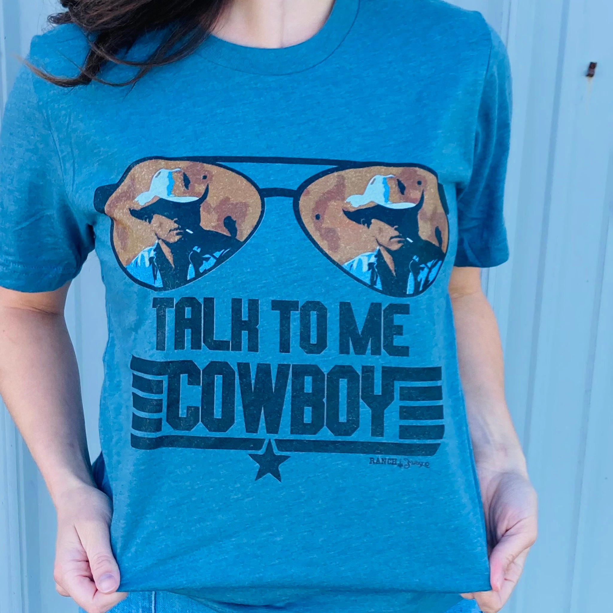 AllPurpose Design Ranch Swag Talk To Me Cowboy Tee