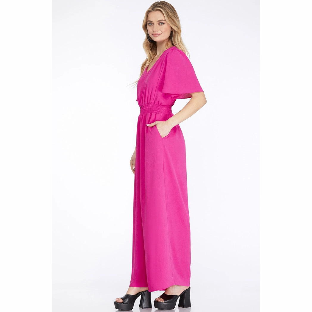 Pink Jumpsuit Effortless Waist Modern Cut