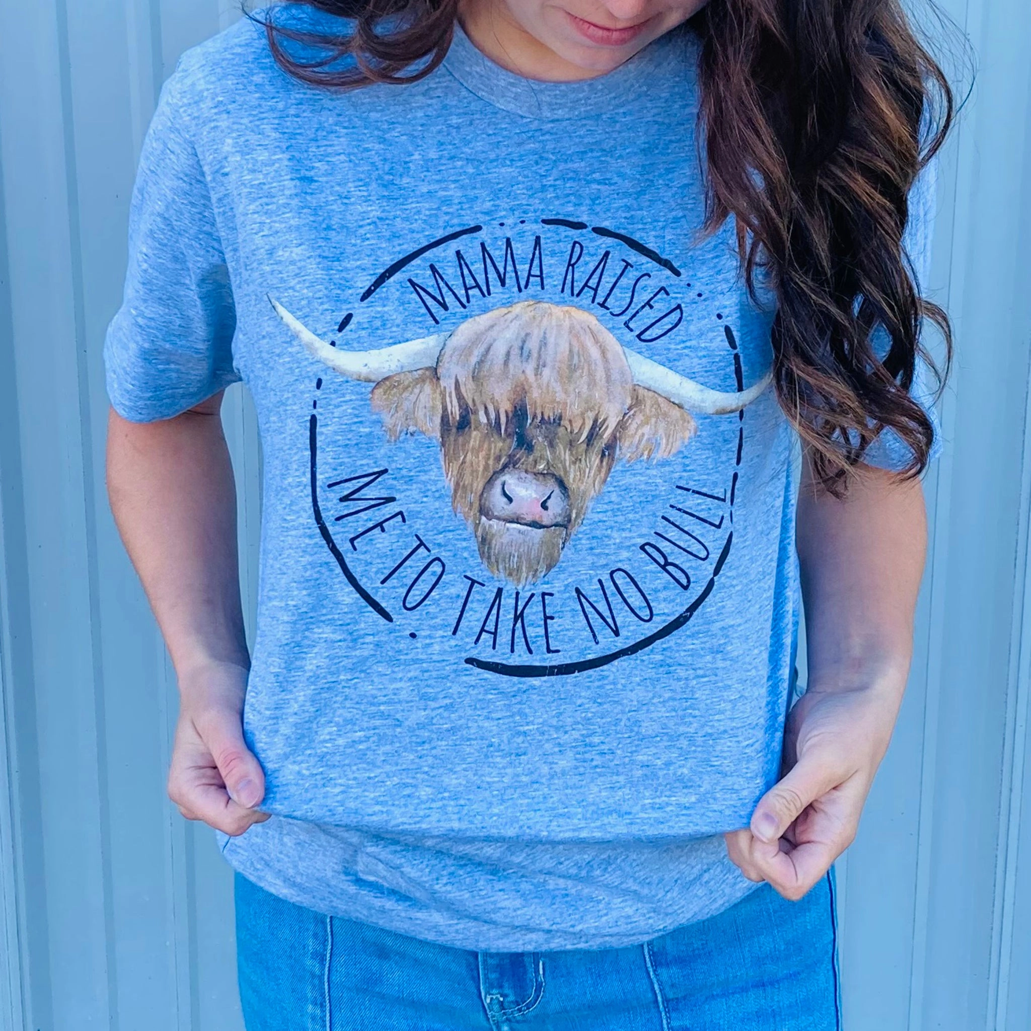 Rebel Rose Mama Raised Me To Take No Bull Tee Airflow Mesh Lining Flatlock Seams