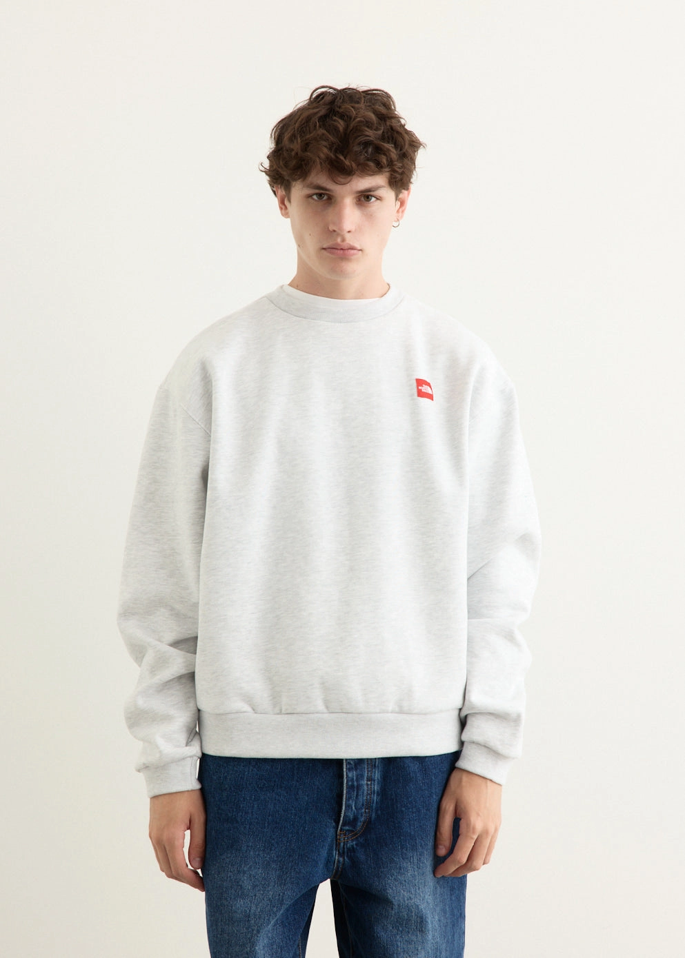Cozy Warmth Red Box Crewneck Sweatshirt