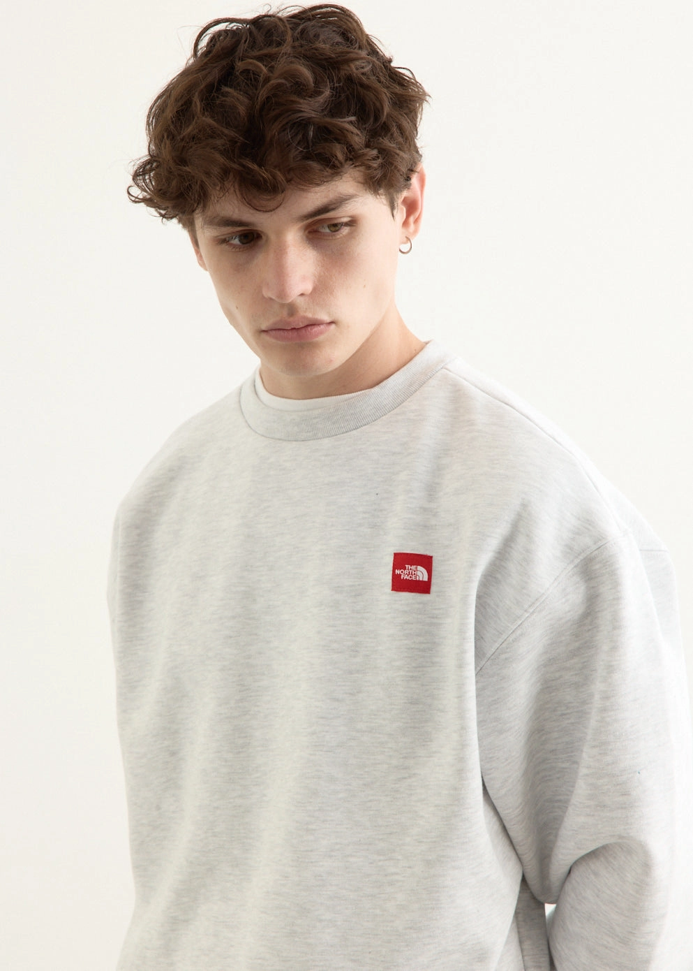Red Box Crewneck Sweatshirt Snuggly Knitwear