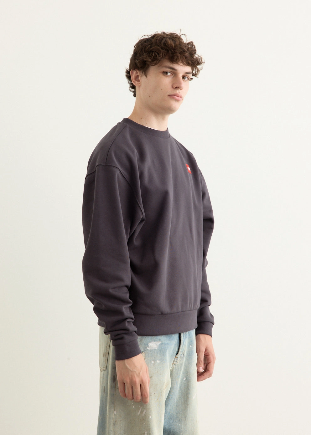 Red Box Crewneck Sweatshirt Chilly Day Essentials