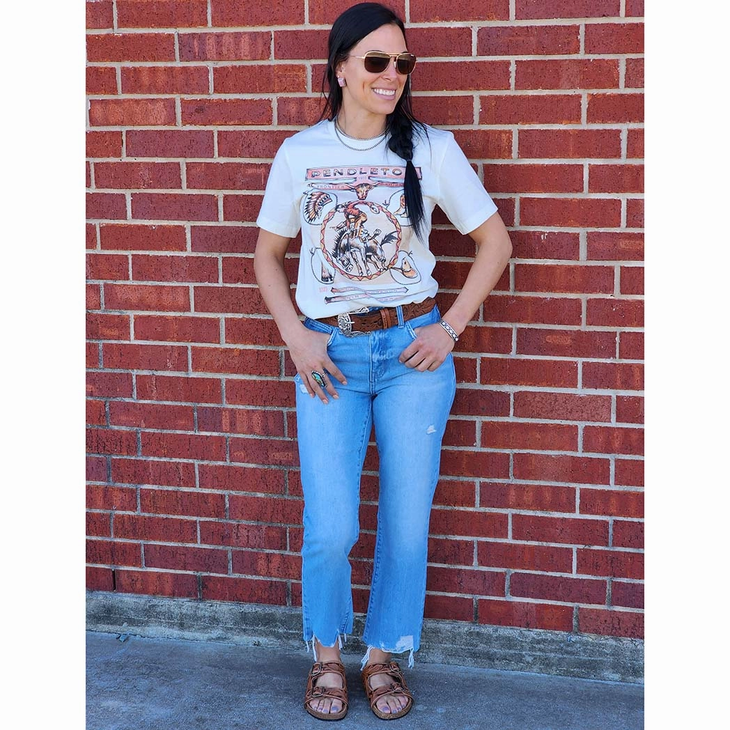 Effortless Layer Flying Monkey Angie High Rise Straight Leg Crop Jean