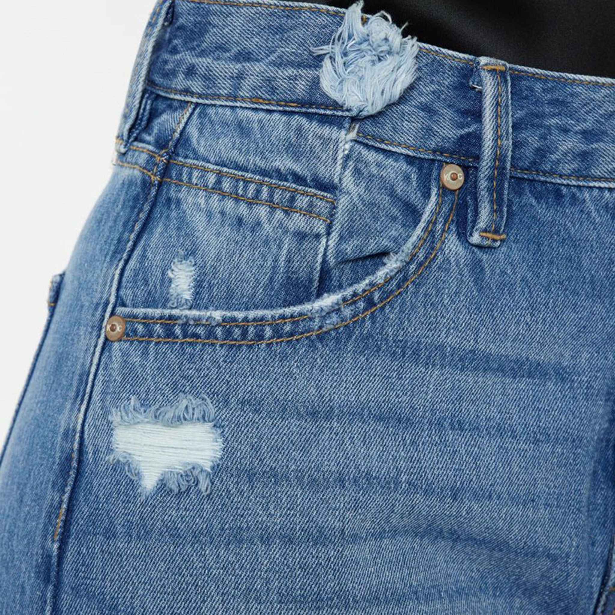 Kancan Women's Meadow Jeans Belt Loop Reinforcement All Fit Use