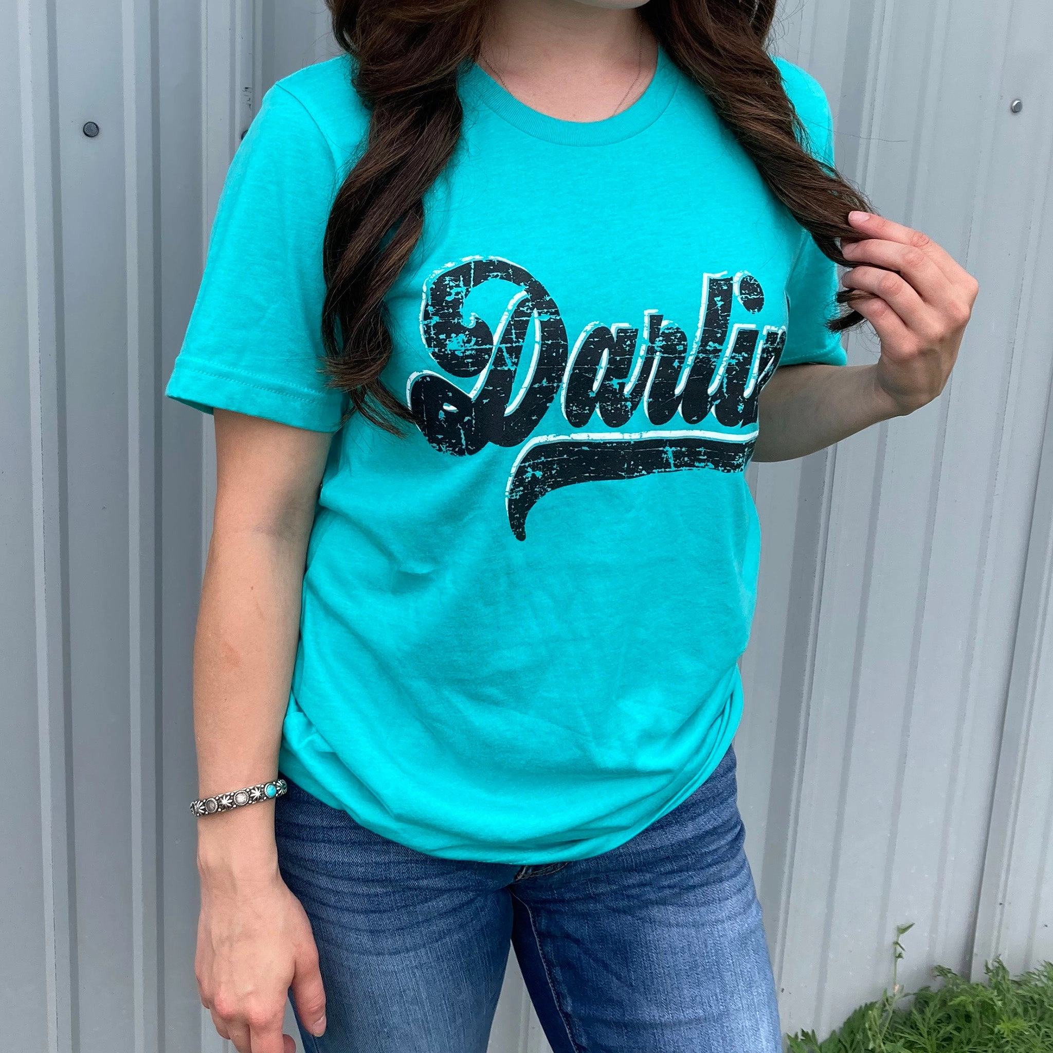 Turquoise Darlin Tee Casual Fit
