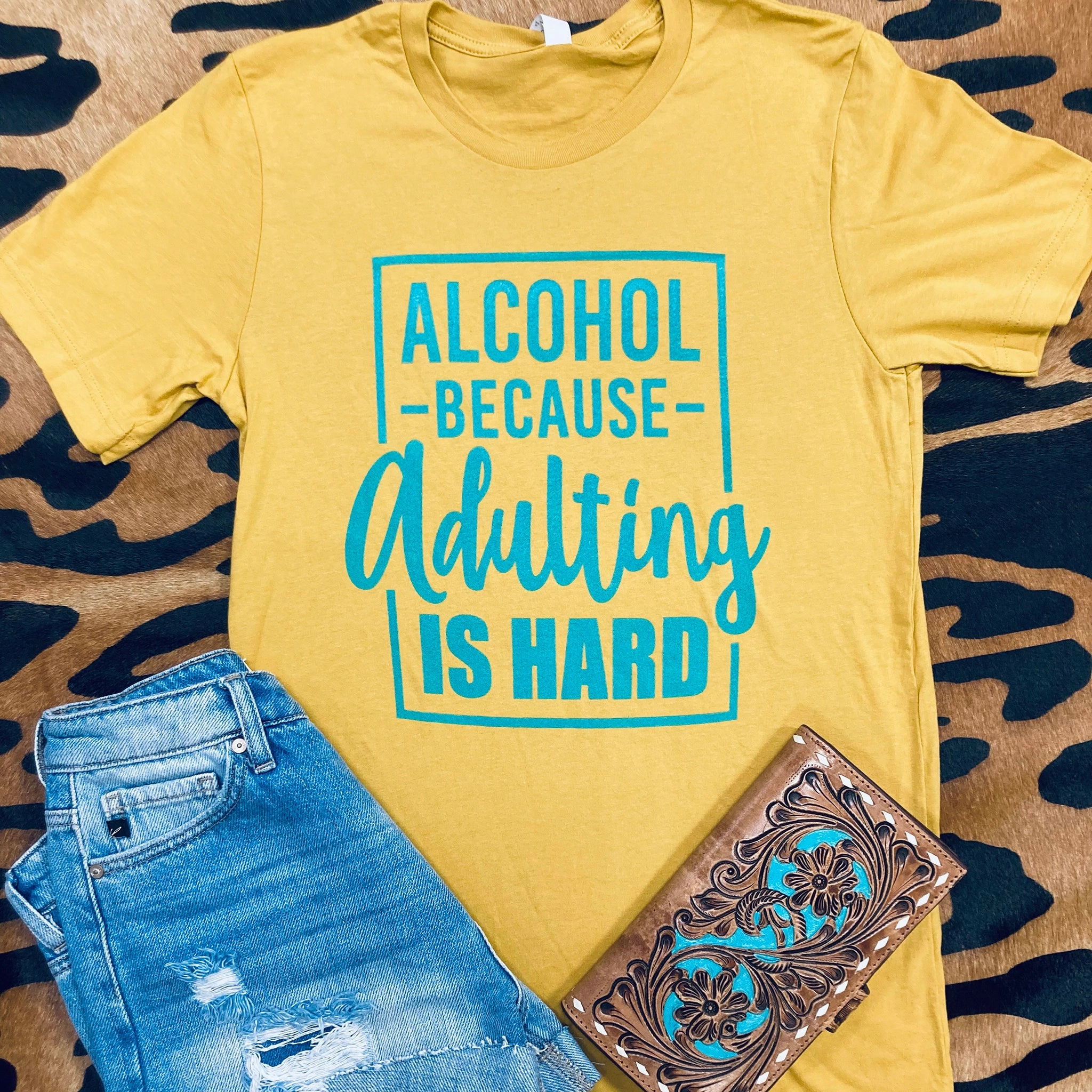 Alcohol Because Adulting Is Hard Tee Airflow Optimized Weave Minimalist Cuff