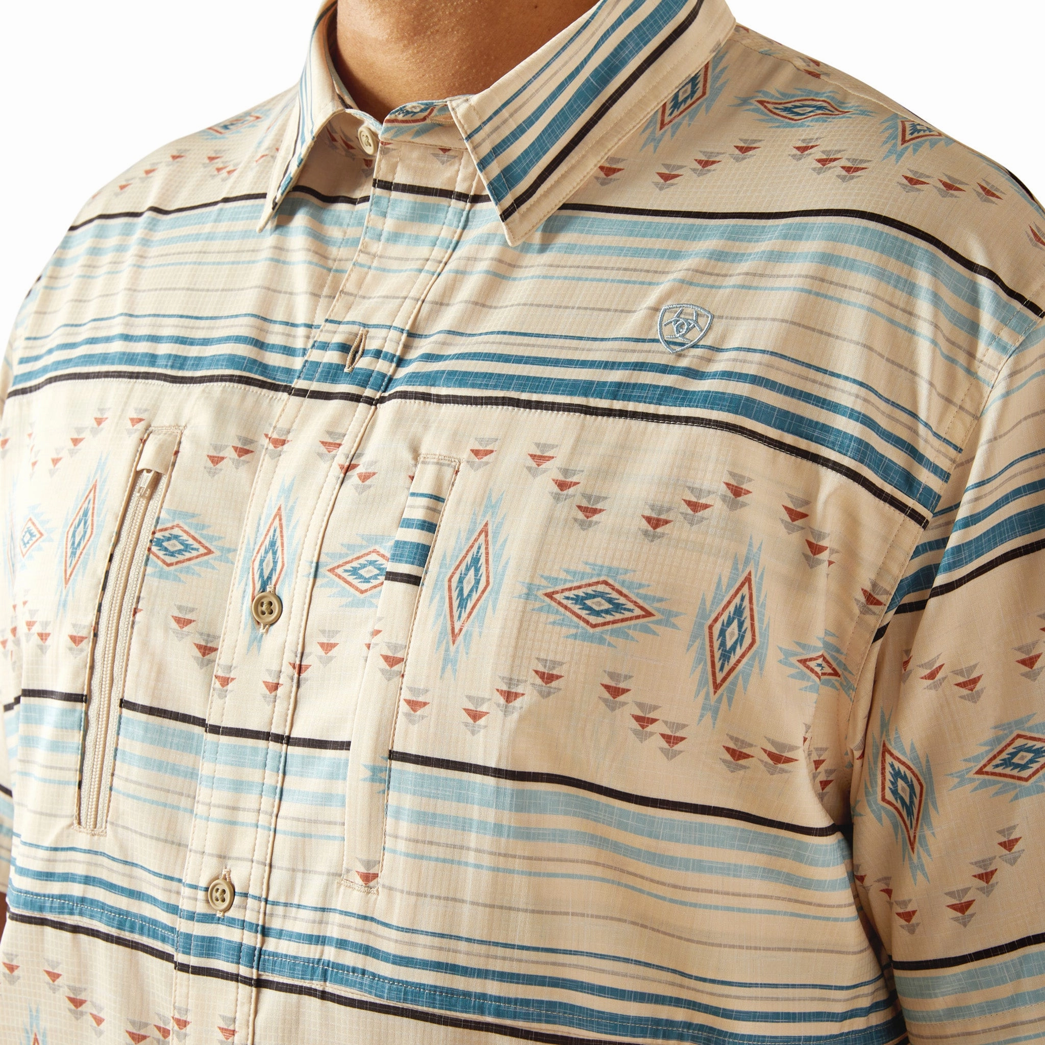 Roomy Cut Dynamic Design Ariat Men's Moonbeam VentTek Shirt