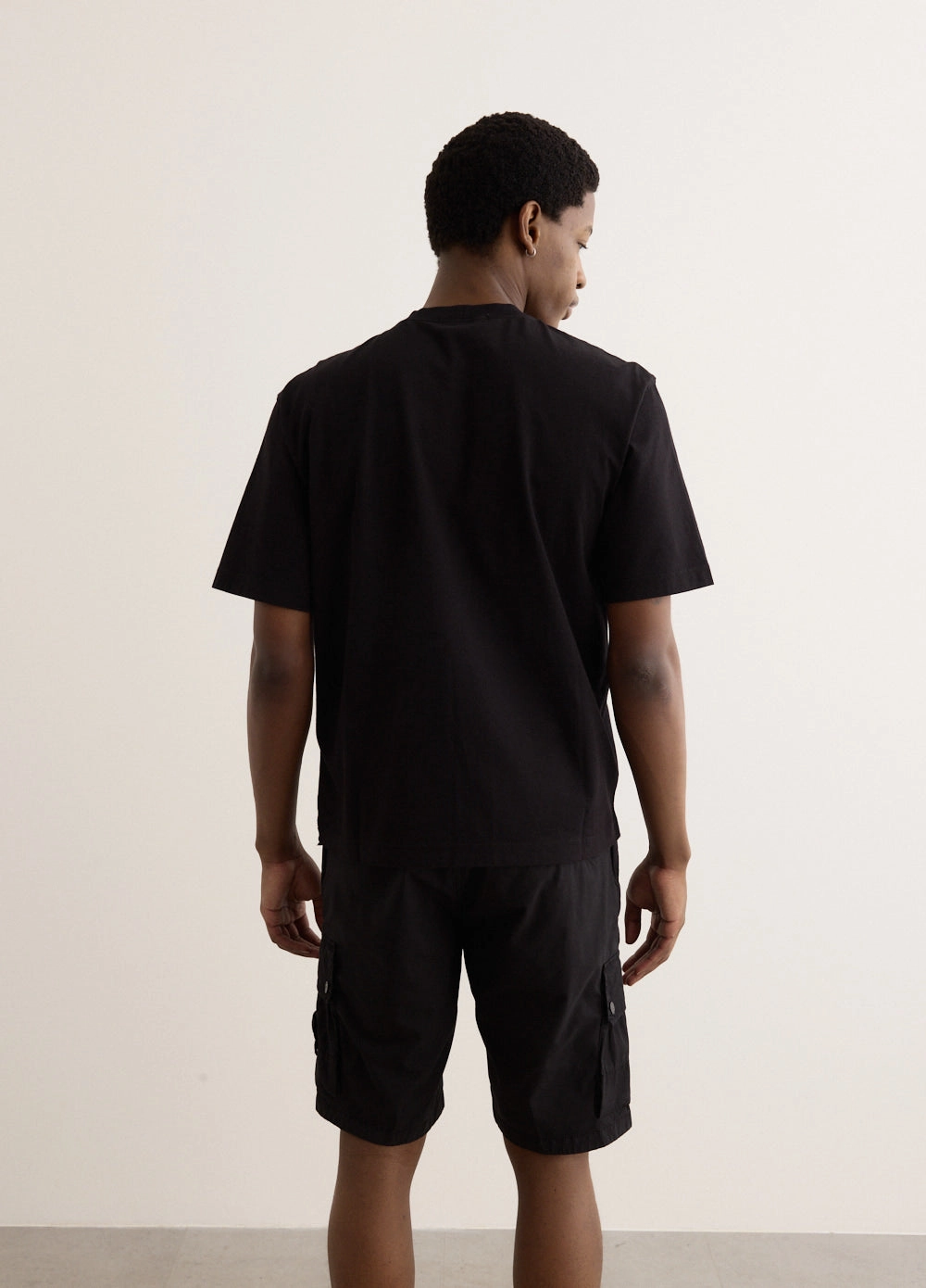 Regular Fit Compass Patch Overdyed T-Shirt Cozy Fit Design Comfortable Shape