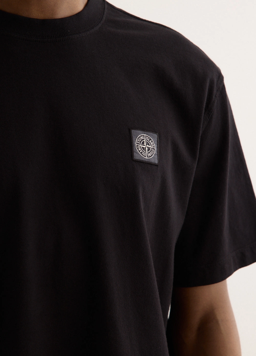 Regular Fit Compass Patch Overdyed T-Shirt Plus size clothing Feminine Touch