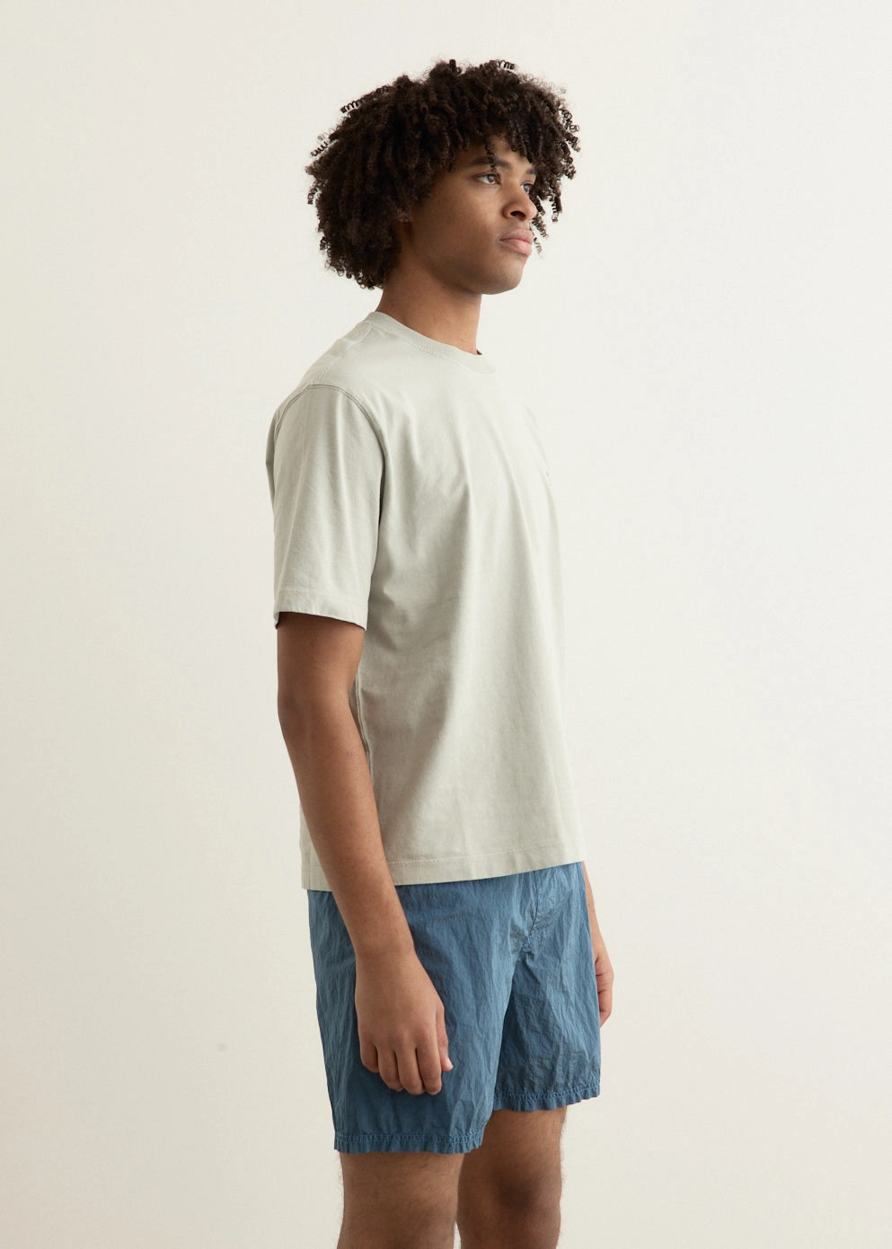 UV protected Chill Style Regular Fit Compass Patch Overdyed T-Shirt