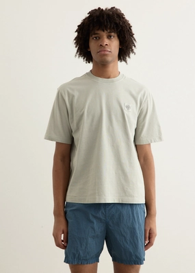 Regular Fit Compass Patch Overdyed T-Shirt Drip Dry Fabric
