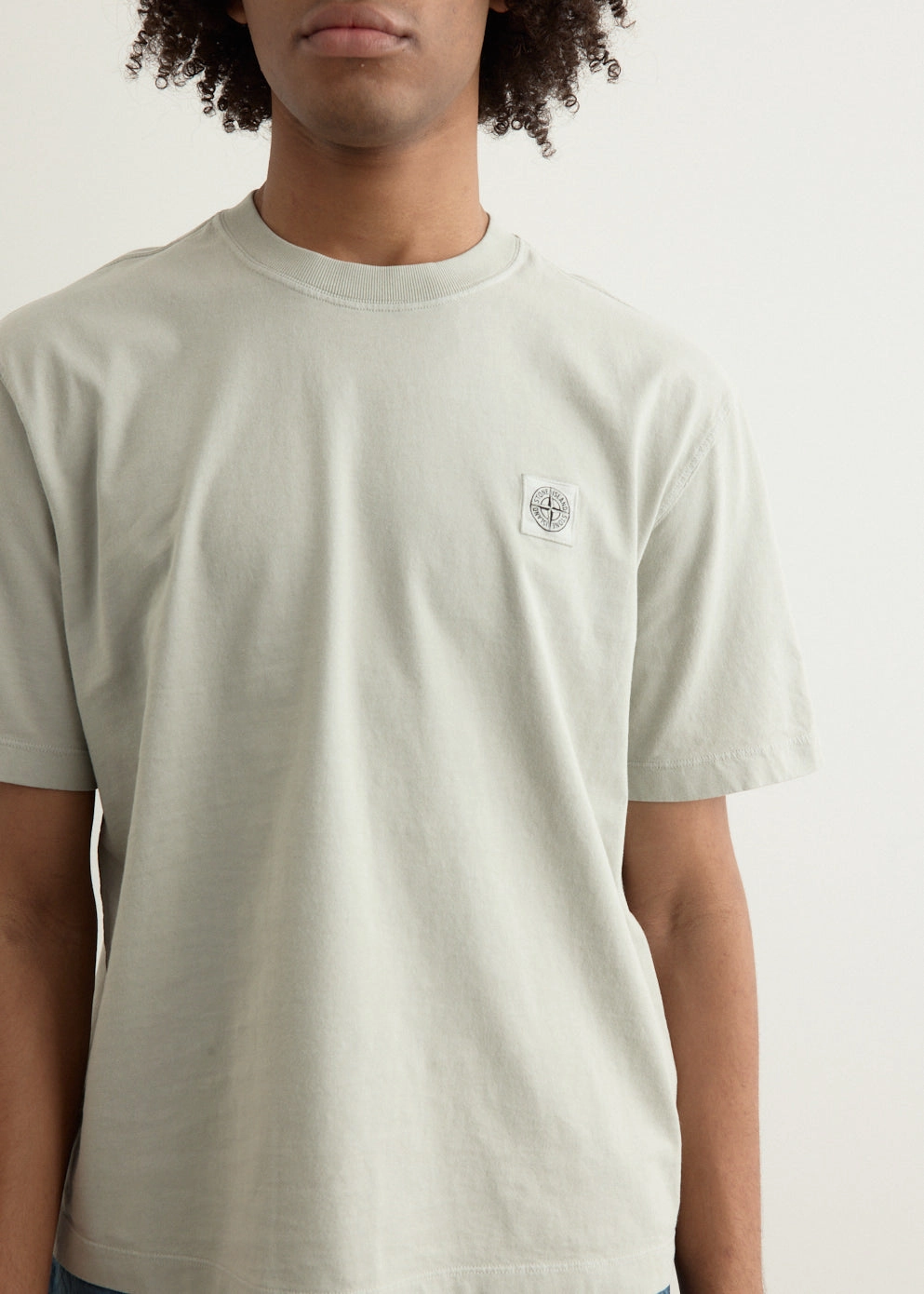 Breathable Stretch Regular Fit Compass Patch Overdyed T-Shirt