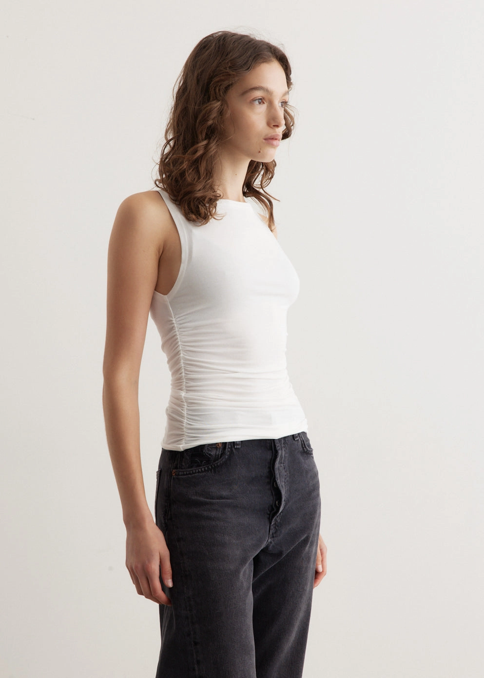 Luca Shirred Tank regular wear portion